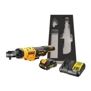Masina de insurubat unghiulara DeWalt DCF503L1G, patrat 3/8", maxim 81 Nm, cu un acumulator 12V XR / 3.0 Ah versiunea G si incarcator - Img 2