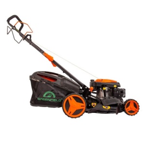 Masina de tuns gazonul pe benzina Greenfield G-MTG461ARW-T6, 3.46 cp, 146 cmᶟ, 457 mm, 7 trepte taiere, 60 l sac colector - Img 3