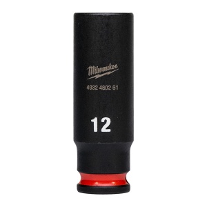 MILWAUKEE, CHEI TUBULARE DE IMPACT SHOCKWAVE™ IMPACT DUTY, 12 MM 1/4" IMPACT SOCKET DEEP - 1 PC - Img 1