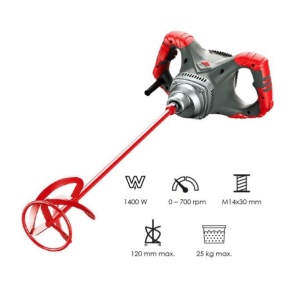 Mixer / amestecator pt. adezivi / mortar 1400W, Semi-Profesional, RUBIMIX-8 Easy Pro 230V 50/60HZ - RUBI-16903 - Img 2