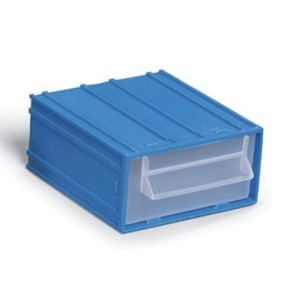 Modul plastic cu capac Port-Bag 105x120x50mm albastru