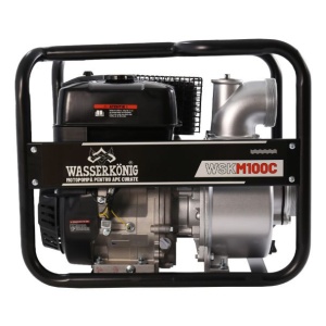 Motopompa 4" Wasserkonig WSKM100C, maxim 80 m³/ora , inaltime refulare max 25 m, motor euro V, benzina, putere 11 CP - Img 2