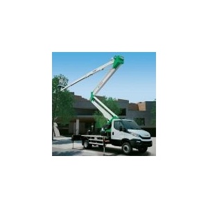 Nacela cu brat telescopic dublu articulat, pe autosasiu, COMET Euro Sky 28/2/14 HQ H 28m L 14m 250KG