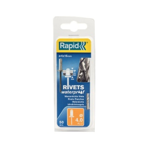 Nituri etansare Rapid diametru 4.0mm x 16mm, aluminiu, burghiu metal HSS inclus, 50 buc set 5000401
