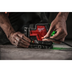NIVELĂ LASER CU 2 PLANURI CU FASCICUL VERDE, REÎNCĂRCABILĂ REDLITHIUM™ USB L4 CLL-301C - Img 10