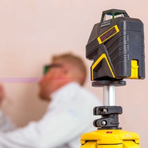 Nivela laser rotativa 360 + laser cu 2 puncte Stanley Fatmax FMHT1-77416, dioda rosie - Img 3