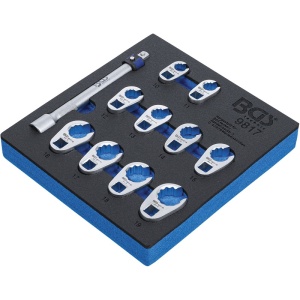 Organizator pentru carucior BGS, 10 chei inelare deschise si prelungitor, 1/6 sertar - Img 3