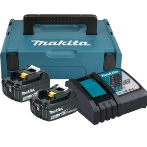Pachet acumulatori Makita LXT - 2xBL1830B + DC18RC + MAKPAC1