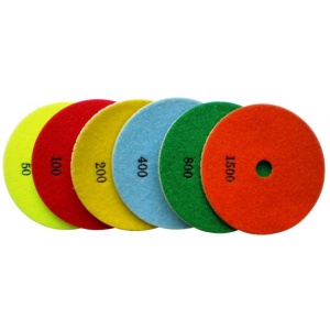 Paduri / dischete diamantate pt. slefuire uscata de pardoseli, #50 125mm - Super Premium - DXDH.25007.125.0050 - Img 2