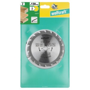 Panza pentru fierastrau circular Wolfcraft 6356000, diametru 130 mm, diametru interior disc 16 mm, latime taiere 2.4 mm, 18 dinti, seria verde. - Img 2