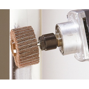 Perie lamelara cilindrica din lana Wolfcraft 2032000, granulatie 150, D 50x25 mm, ax prindere 6 mm - Img 3