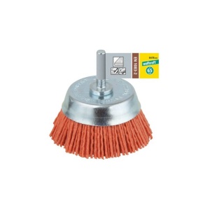 Perie Wolfcraft 8478000, tip oala, nylon rosu, D 65 mm, tija rotunda D 6 mm - Img 2