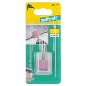 Piatra de slefuit cilindrica Wolfcraft 2172000, prelucrare mixta, ax prindere 6 mm, diametru 24 mm - Img 3