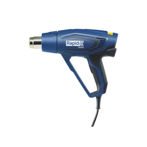 Pistol cu aer cald Rapid R2000, putere 2000 W, debit 450 l min, reglare debit aer in 3 trepte, temperatura 60 C 600 C, protectie la supra incalzire, 2 ani garantie, 5001342