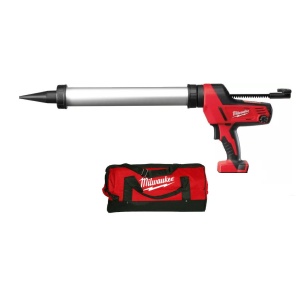 Pistol de silicon tub 600 ml aluminiu Milwaukee C18 PCG/600A-0B, livrat fara acumulator, cu geanta
