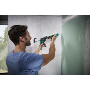 Pistol mecanic pentru silicon Wolfcraft MG 400, maner Ergo, 180 kgf - Img 7