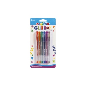 Pix cu gel Carioca Glitter 6 culori/set