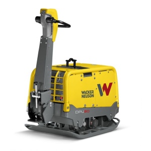 Placa compactoare reversibila Wacker Neuson DPU80Lem770, diesel, racire cu apa, greutate 771 kg, forta de impact 80 kN, pornire electrica - Img 1