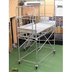 Platforma mobila RARIS, aluminiu, cu podina extinsa, la 60°, Gmax = 400 kg, tip P2M60 - Img 4