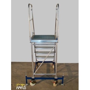 Platforma RARIS la 60°, mobila, rigidizata, baza otel, structura aluminiu, cu suruburi de calare, tip PBM - Img 7