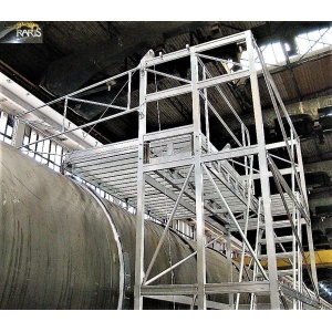 Platforma RARIS, mobila, rabatabila, in consola, din aluminiu si otel, tip PCMC - Img 5