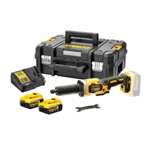 Polizor drept DeWalt DCG426P2, 2 acumulatori XR Li-Ion 18 V/5.0 Ah, incarcator, valiza de transport - Img 2