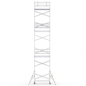 ProTUBE L14 Schela mobila profesionala din aluminiu H lucru 13,8m, podina 120 x 240 cm - Img 2