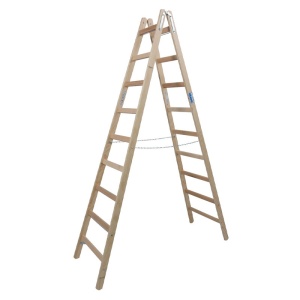Scara de lemn dubla cu trepte pe ambele parti, 2x9 trepte - Img 7