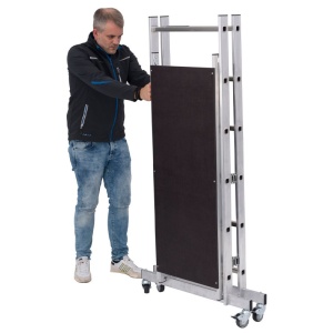 Schela pliabila mobila Corda 0,5 x 1,25m, aluminiu, inaltime lucru 2,9m - Img 6