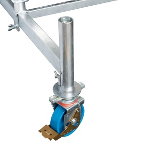 Schela Protec 0,6 x 2m, aluminiu, inaltime lucru 4.3m, inaltime schela 3.45m, inaltime platforma 2.3m (0+1+4) - Img 6