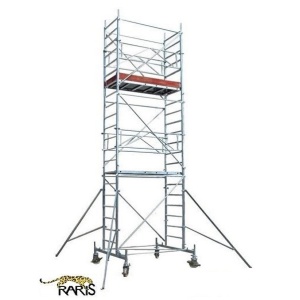 Schele , profesionale, mobile, din aluminiu, cu suprafata podina 2,0x0,7m, Hlucrumax: 4.3-14.3m, tip U2,0 - Img 1
