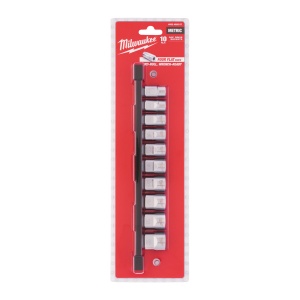 Set 10 bucăți chei tubulare cromate 3/8˝ sistem metric - Img 2