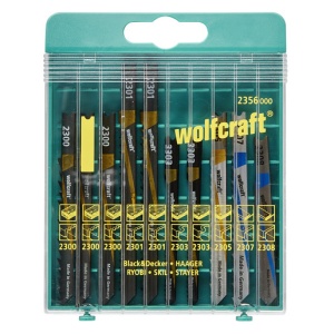 Set 10 panze pentru fierastrau pendular Wolfcraft 2356000, prindere in U, taiere universala, adancime taiere 1 - 3 / 3 - 10 / 20 / 35 / 50 mm - Img 2