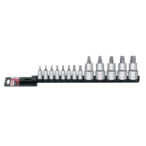 Set 13 capete tubulare cu bituri MOB Torx 1/4”-1/2” - L 445 mm