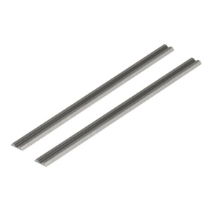 Set 2 cutite pentru rindea Wolfcraft 4111000, cu carburi metalice, dimensiuni 82.7x1.1x5.5 mm, pentru modele Black & Decker