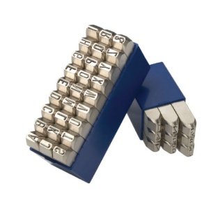 Set 27 poansoane litere mici HEIDENPETER 12 mm