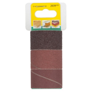 Set 3 benzi slefuire Wolfcraft 2039000, D 45x30 mm, Gr. 50, 80, 150 - Img 2