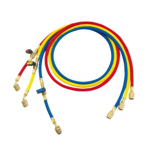 Set 3 furtunuri presiune Rothenberger “Plus” cu robinet cu bilă 5/16″ SAE, 1.5 m