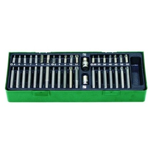 Set 40 piese Jonnesway biti hexagon 10mm cu adaptori 3/8" si 1/2"
