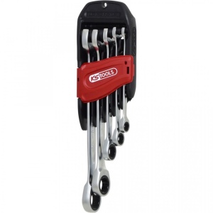 Set 5 chei inelare cu clichet, KS TOOLS DUO GEARplus®, 8-19 mm - Img 1
