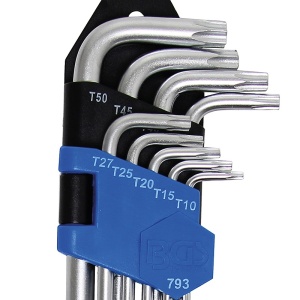 Set 9 chei Torx lungi tip L, extra lungi, T10 -T50 - Img 7