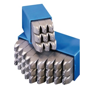 Set 9 poansoane HEIDENPETER cifre 4mm SKL