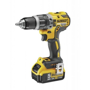 Set combo 2 scule DeWalt DCK266P2 18 V: masina de gaurit cu percutie, DCD796, masina de insurubat cu impact DCF887, 2 acumulatori 18 V 5 Ah, incarcator, valiza transport - Img 2