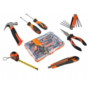 Set de unelte de mana pentru uz casnic 13 bucati, cod 86129 - Img 2