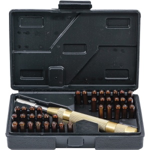 Set poansoane automate 4mm (cifre + litere) - Img 1