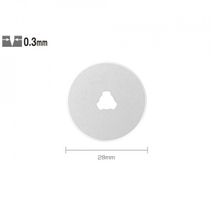 Set RB28-2 - lame japoneze rotunde de 28 mm, 2 bucati, Olfa - Img 1