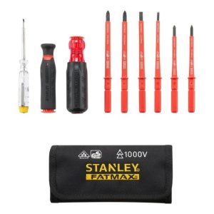 Set surubelnite izolate Stanley Fatmax FMHT66426-0, VDE 1000 V, 9 piese in geanta textila - Img 1