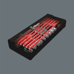 Set VDE Wera Kraftform Kompakt W2 Mentenanta husa transport 35 piese 325 x 145 x 65 mm 05135870001 - Img 3