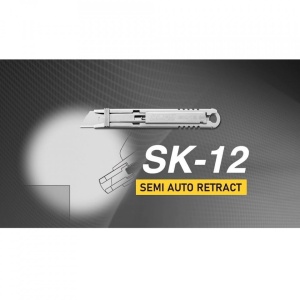 SK-12 - cuțit-cutter Siguranță japonez, cu lamă retractabilă, Olfa - Img 6