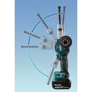 Slefuitor Makita cu banda fara acumulatori si incarcator, Li-Ion, 18 V, - Ah, 9x533 mm - Img 4